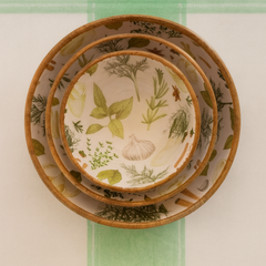 Kräuter Bowl 3er Set