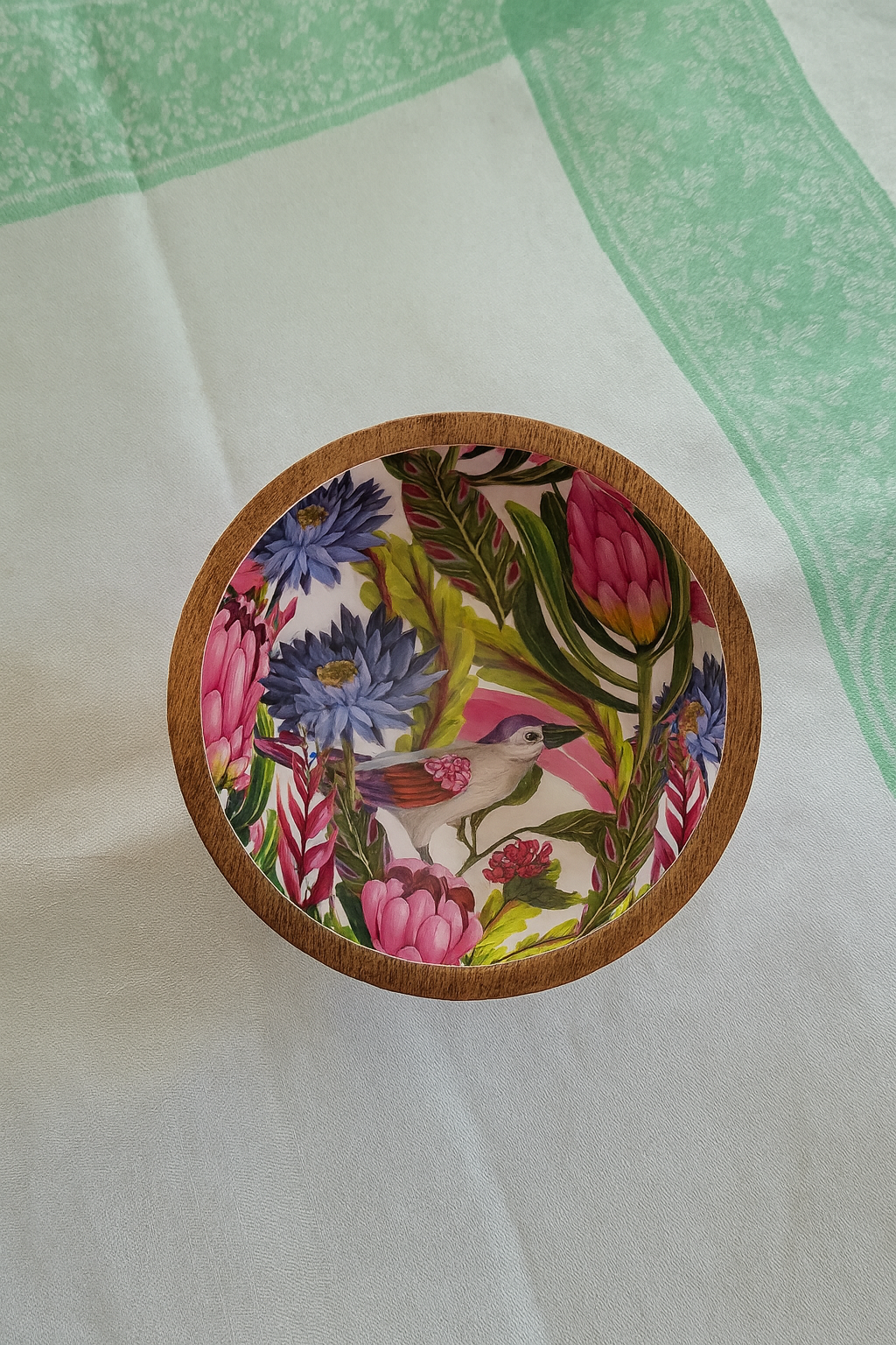 Tropical Flower Bowl mit Vögeln – 18 cm